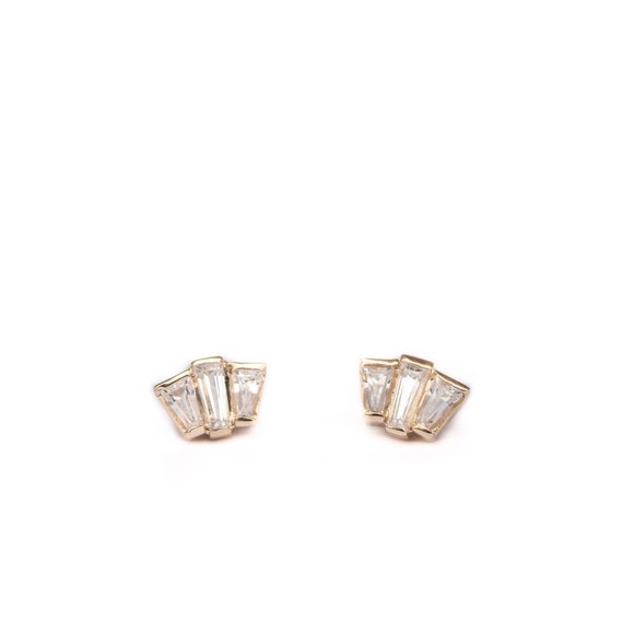 Diamond Baguette Earrings